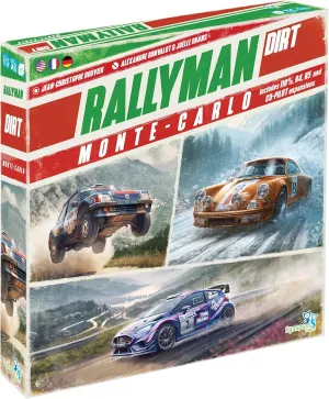 | Rallyman: Dirt Monte Carlo | Expansion | Dice Rolling Board Game | Push Your Luck Game |Ages 14  | 1 to 6 Players | 60  Minutes