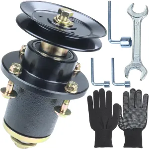 037-6015-50 Spindle Assembly with 033-6003-00 Pulley Replaces Bad boy 037-6015-50 - Spindle Assembly Bad boy 037-6015-50 Spindle 037-6015-00- Spindle Assembly Bad boy Spindle 037-6015-50