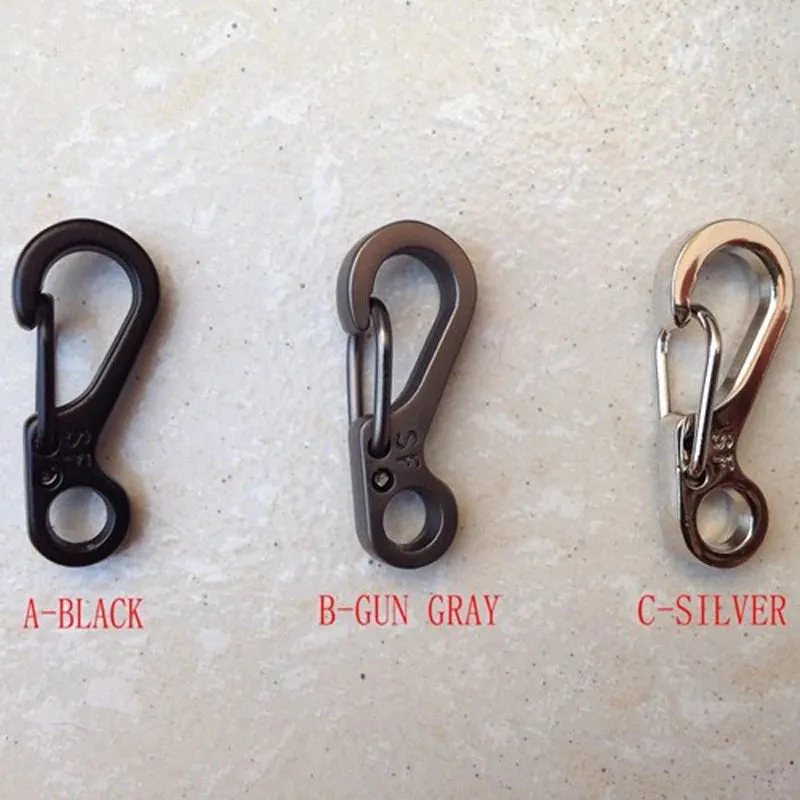10 Pcs Camping Equipment Survival EDC Paracord Carabiner Snap SF Spring Clip Hiking Hook Backpack Tactical Buckle Camp Kit