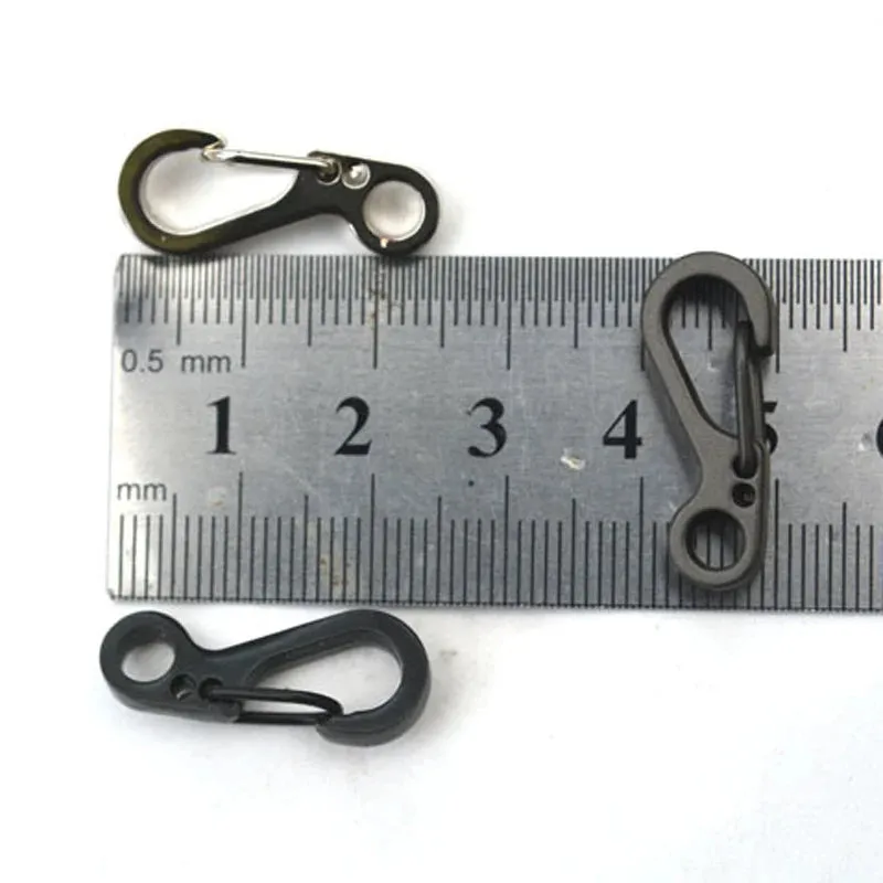 10 Pcs Camping Equipment Survival EDC Paracord Carabiner Snap SF Spring Clip Hiking Hook Backpack Tactical Buckle Camp Kit