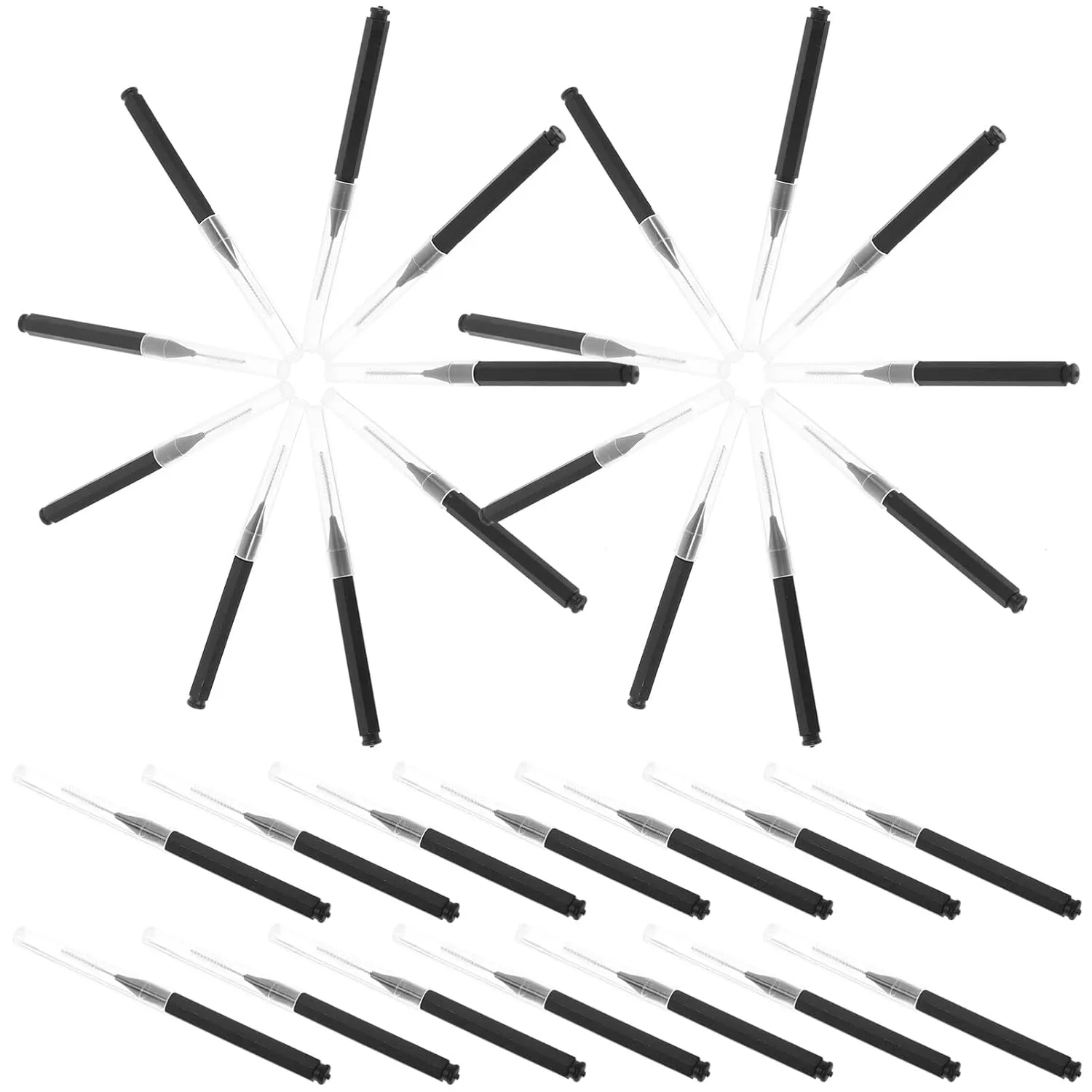 100pcs Brushes for Eyebrows and Lashes Portable Brow Lamination Tools Grooming Kit for Beauty Applications for Eyelash Extensions and Eyebrow Looks