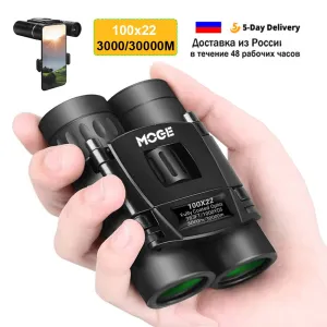 100X22 Professional Binoculars 30000M High Power HD Portable Hunting Optical Telescope BAK4 Night Vision Binocular For Camping