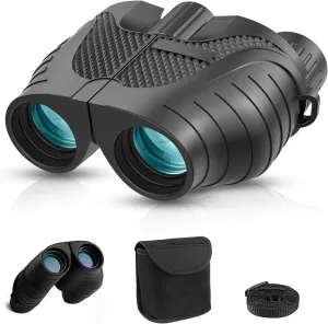 10X Waterproof Binoculars with High-Definition FMC Coated Lens, BAK4 Prism, Adjustable Diopter, Anti-Slip Design, Durable and Lightweight – Perfect for Bird Watching, Hunting, and Outdoor Activities