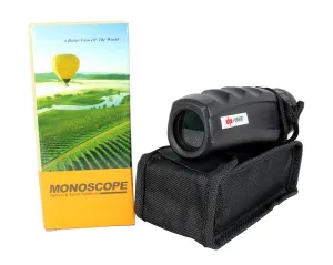 10X25 Black High Powered Ultra Compact Sharp View Monocular with Sheath