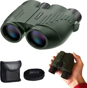 10x25 Compact Binoculars for Adults & Kids - Mini & Lightweight for Bird Watching, Hiking, Theater, Concert, Hunting & Sports - High Powered With BAK4 Prism