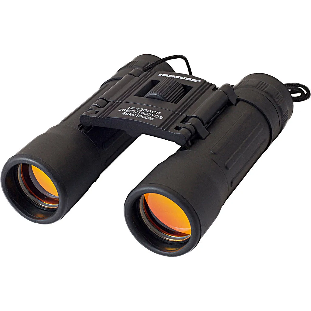 12x25 Compact Binocular - Black