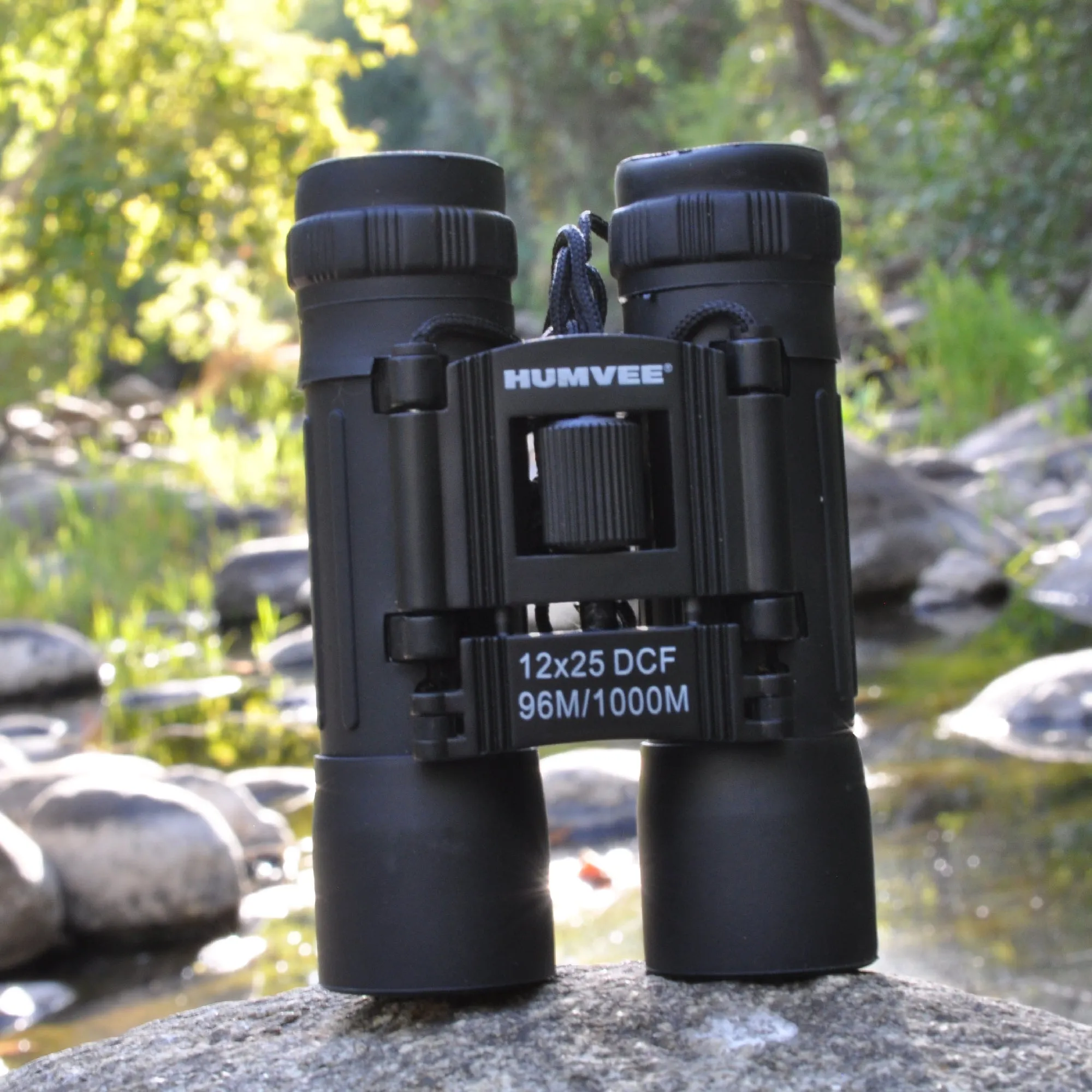 12x25 Compact Binocular - Black