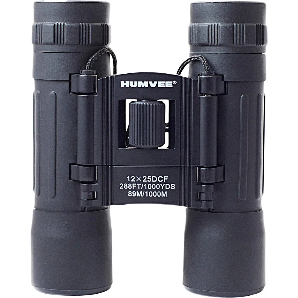 12x25 Compact Binocular - Black