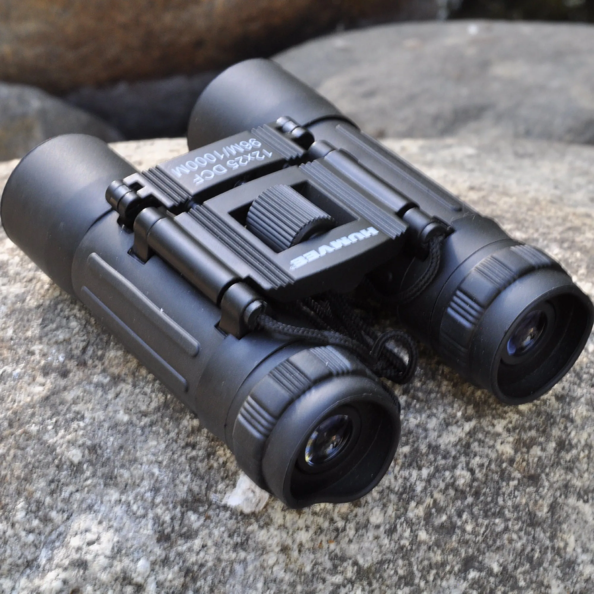 12x25 Compact Binocular - Black