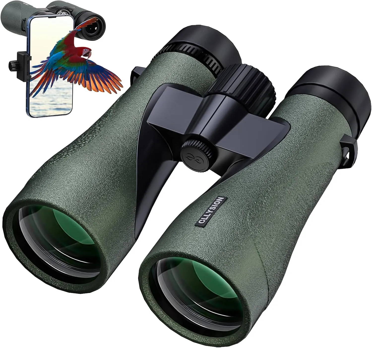 12X50 Professional Binoculars for Adults High Power with Phone Adapter, HD Binoculars with BaK4 prisms, Super Bright Lightweight & Waterproof Binoculars Perfect for Bird Watching, Hunting, Stargazing