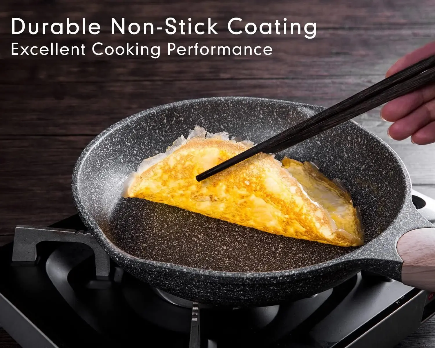 20-Piece Nonstick Granite-Coated Cookware Set – Induction Compatible