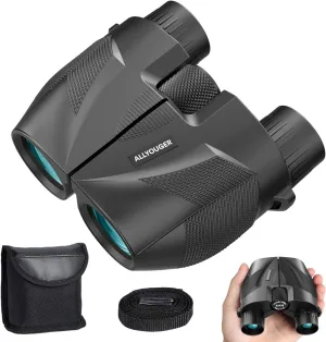 20x25 Compact Binoculars for Adults & Kids, Waterproof Binoculars for Bird Watching, Low Light Vision, Easy Focus for Travel & Outdoor Hunting