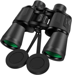 20x50 High Powered Binoculars for Adults, Waterproof Hunting Binoculars with Low Light Vision, Binoculars for Bird Watching, Hunting, Traveling, Sightseeing (Black)