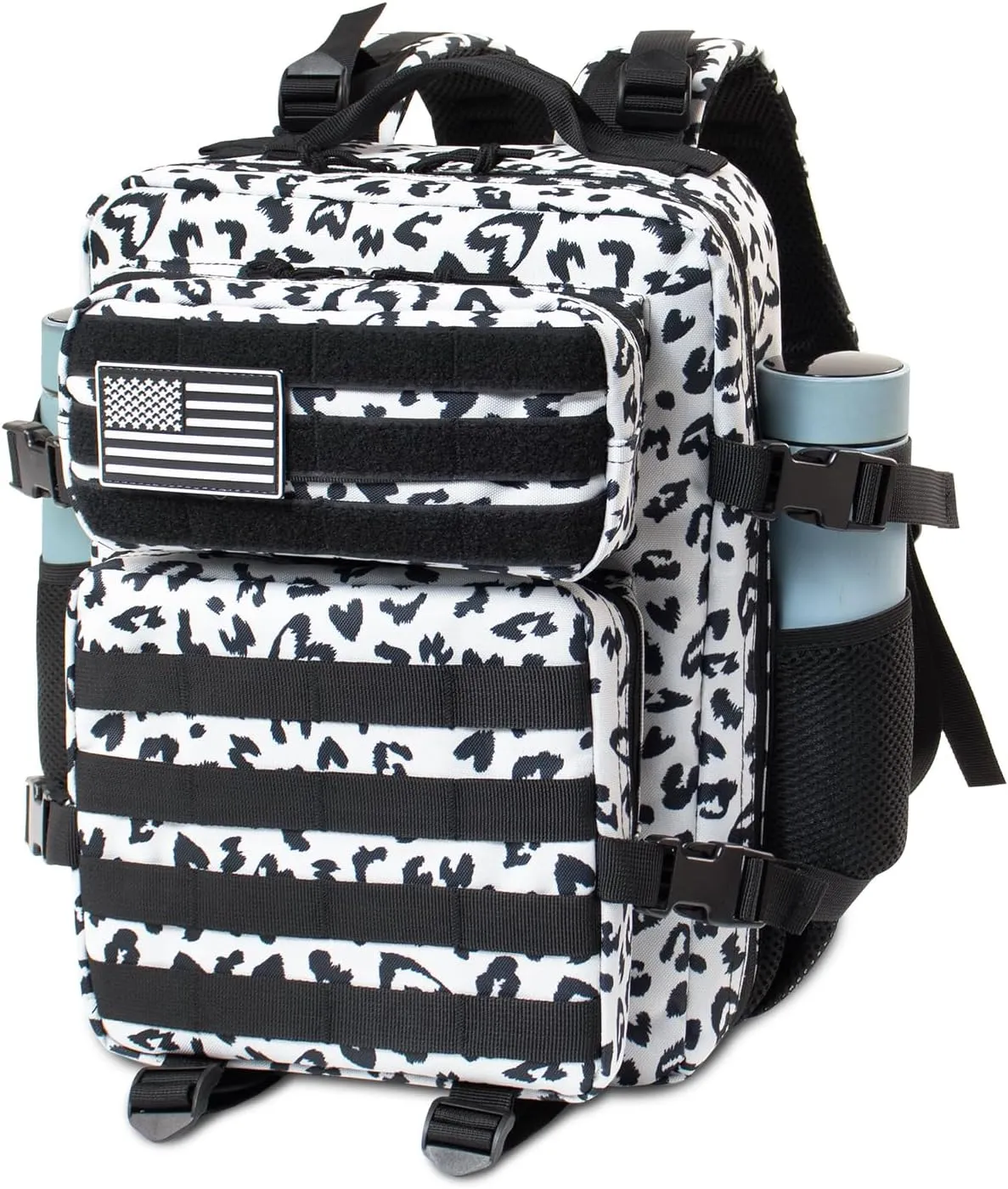 25L Small Military Tactical Backpacks For Men Camping Hiking Trekking Daypack With Bottle Pouch Bug Out Bag Lage MOLLE DayPack - 25L Heart Print Work Pack Daily Backpack