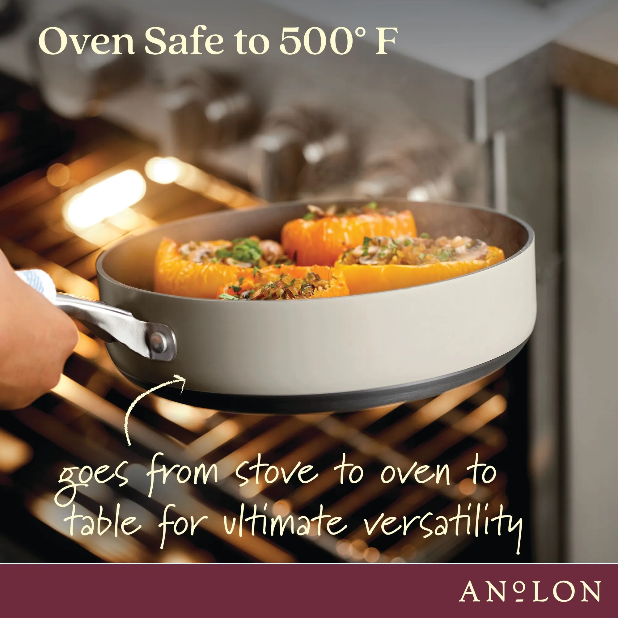 3-Quart Hard Anodized Nonstick Sauté Pan with Lid