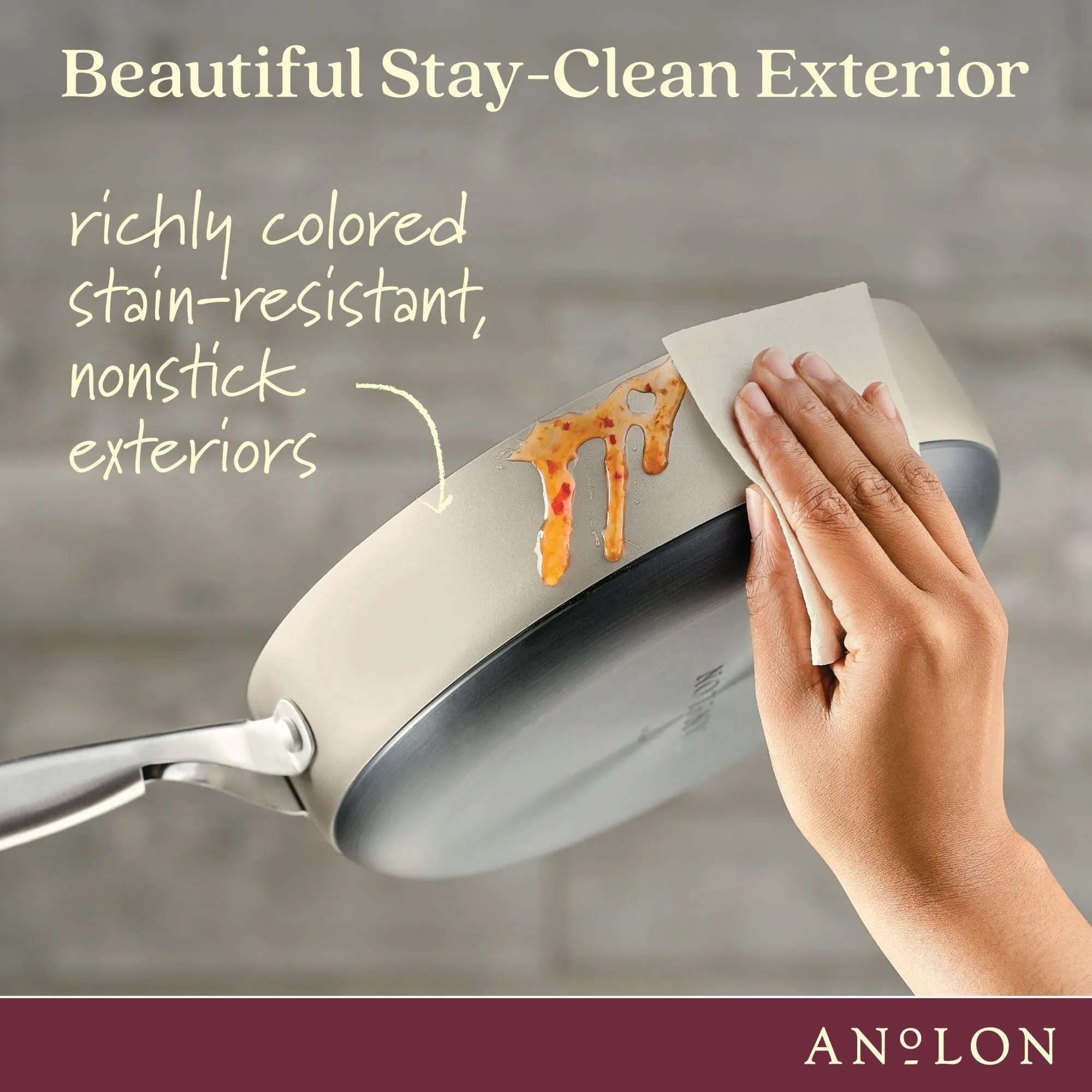 3-Quart Hard Anodized Nonstick Sauté Pan with Lid