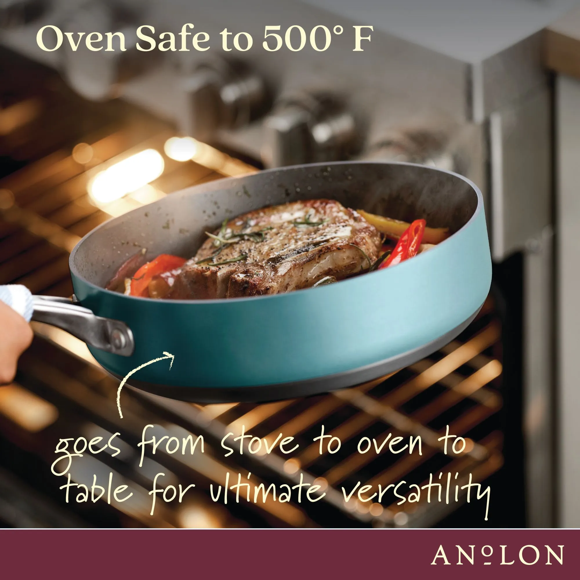 3-Quart Hard Anodized Nonstick Sauté Pan with Lid