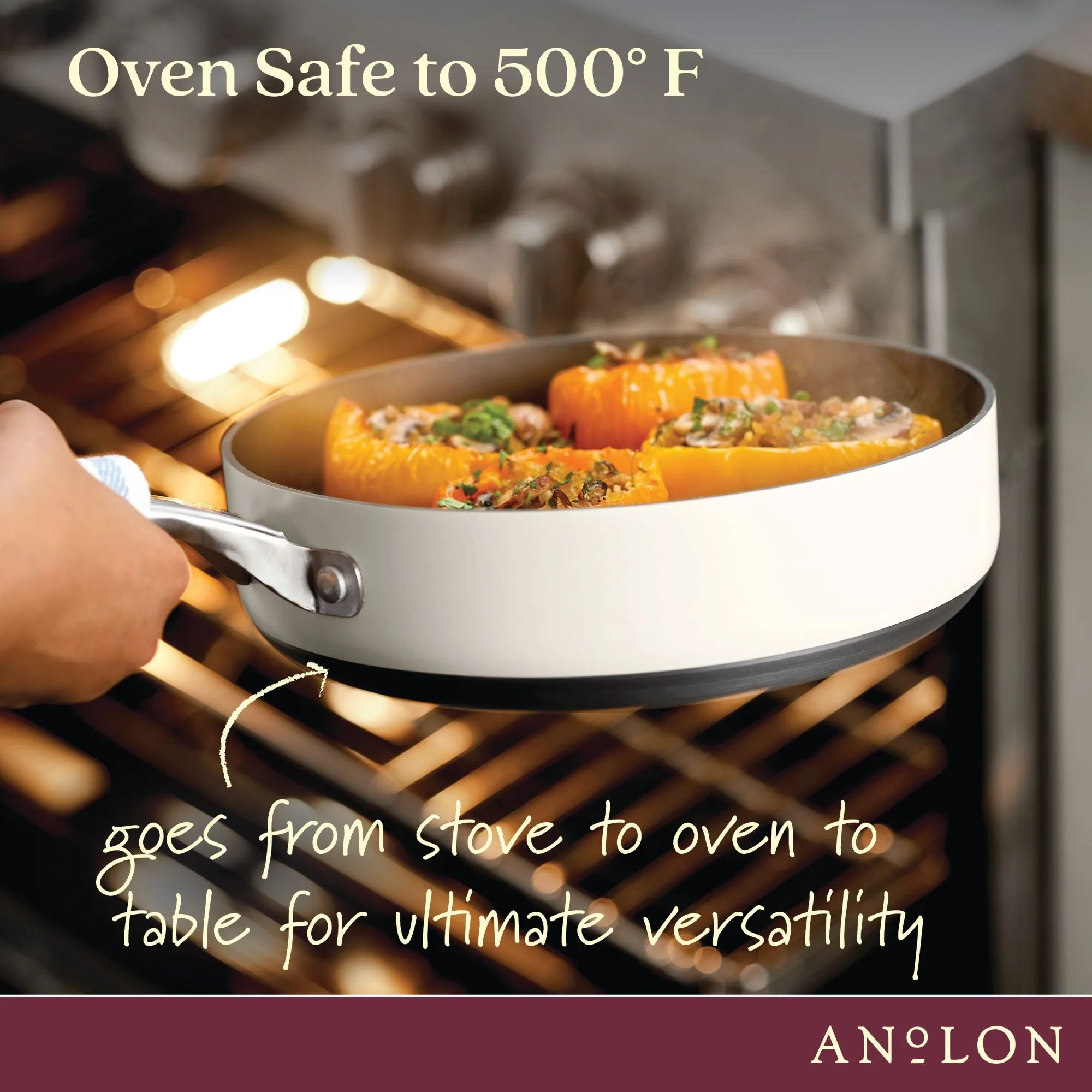 3-Quart Hard Anodized Nonstick Sauté Pan with Lid
