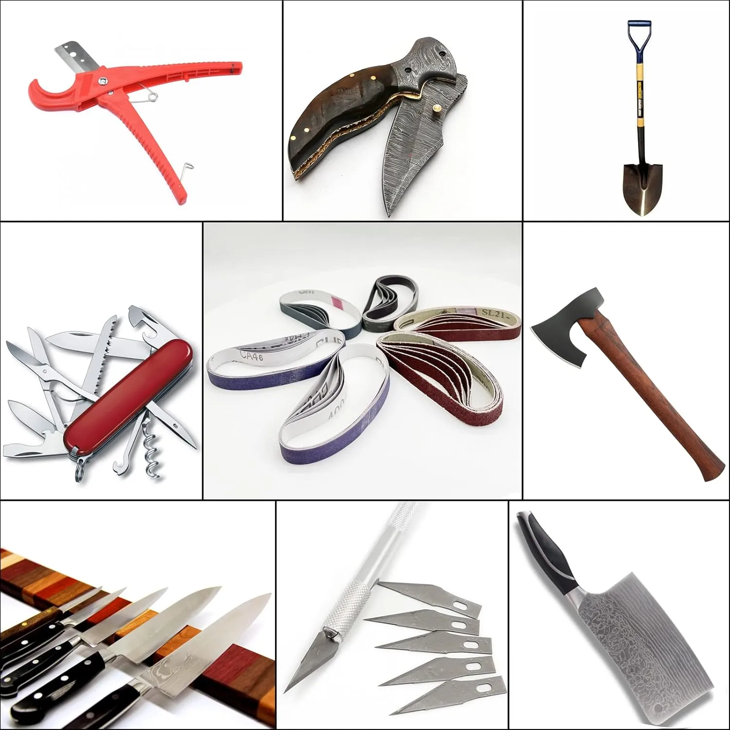 30 Pcs 1/2" x 12" Replacement Sharpening Belt Kit for Official Work Sharp Knife & Tool Sharpener (WSKTS & WSKTS-KT/Mk.1 & Mk.2) - 80/120/240/400/1000/2500 Grits