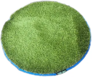 34" Circle - The Original Surf Grass Mat - Made in the USA - Surfer Grass Change Mat - Roll Up Turf for Beach, Snow, Camping, Changing & More!