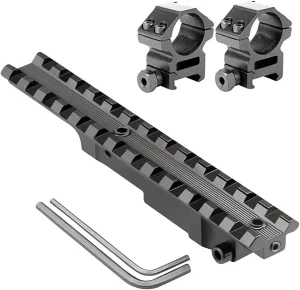 360 Tactical Optics Mounting Kit for Mauser 24/47 M48 K98 98 Rifles - Includes Scout Rifle Scope Mount Rail   Mount Rings