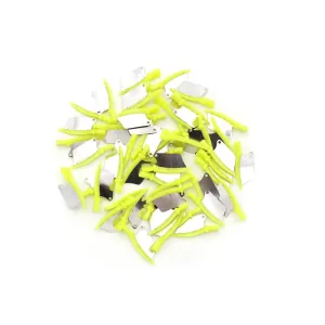 40Pcs/Box Dental Wedge Knife,Teeth Interproximal Plastic Wedge with Protection Dental Stainless Steel Matrix (Small-Green)