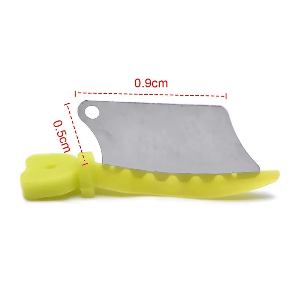 40Pcs/Box Dental Wedge Knife,Teeth Interproximal Plastic Wedge with Protection Dental Stainless Steel Matrix (Small-Green)