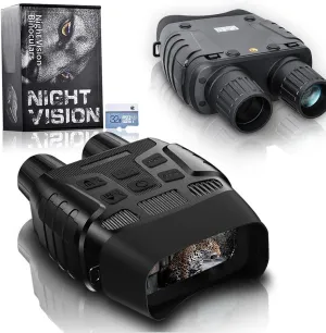 4X Digital Zoom Night Vision Binoculars for Outdoors, 1080P FHD Infrared Digital Night Vision, 2.31" TFT Display, IP54 Waterproof, Day and Night High-Power Binoculars