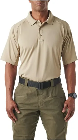 5.11 Tactical Men's Performance Short Sleeve Polo, 100% Polyester, Moisture Wicking, Style 71049