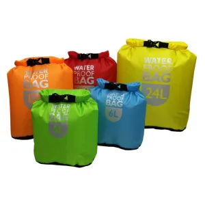 6/12/24L Waterproof Dry Bag Pack Set for Swimming, Rafting, and Kayaking