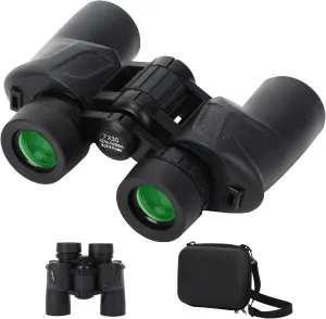 7x35 High Powered Binoculars for Adults,Compact Binoculars with Low Light Vision for Bird Watching Hunting Football Games Travel Stargazing Cruise