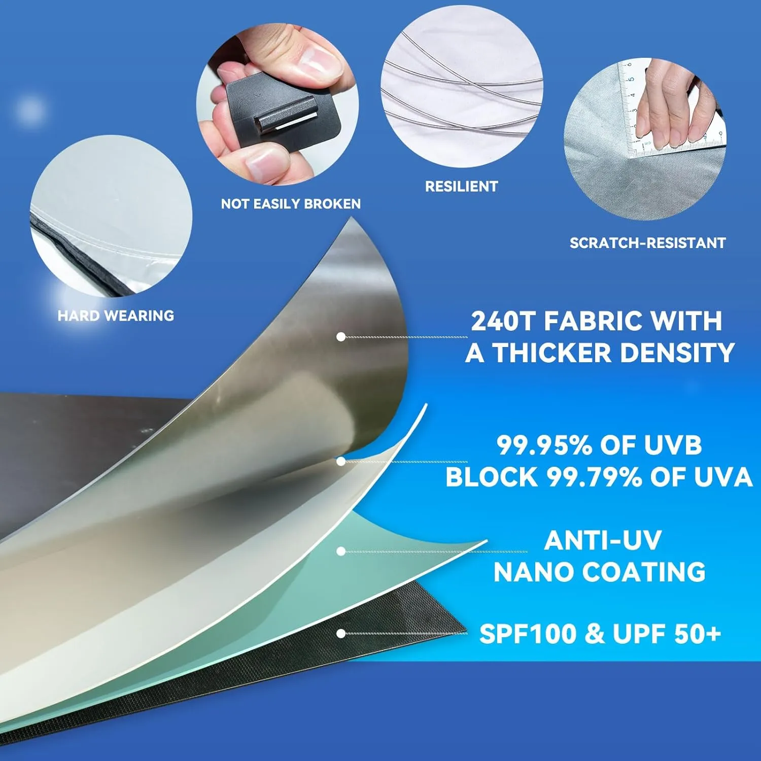 8 PCS Sun Shades for Chrysler Pacifica Windshield Sunshade, 2-Layer Full Window Shades for Pacifica 2017-2025 Front Rear Side Window Covers Sun Visor Blocker Privacy Car Accessories Keep Car Cool