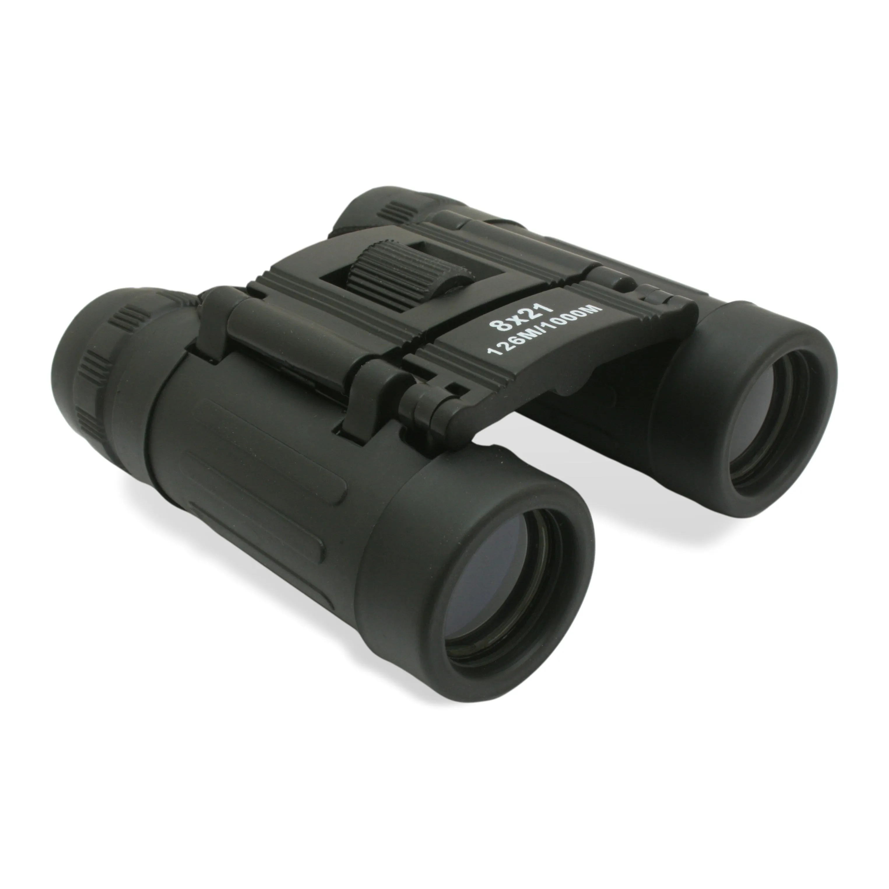 8 x 21 Black Binoculars In Case - Horse Eventing Enamel