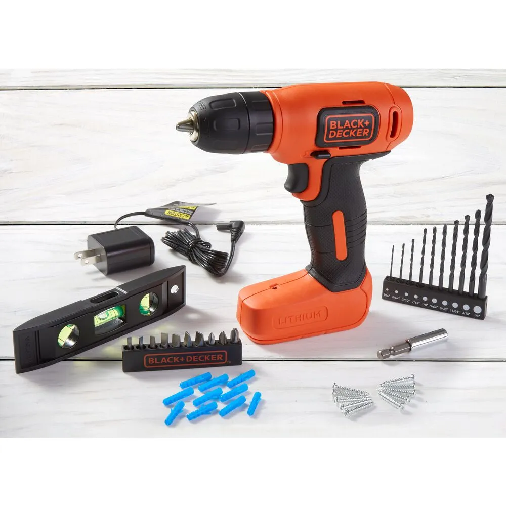 8V MAX* Cordless Drill   43 Pc. Home Decor Project Kit