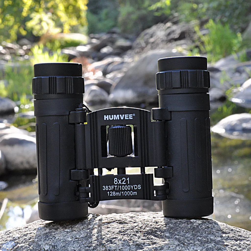 8x21 Compact Binocular - Black