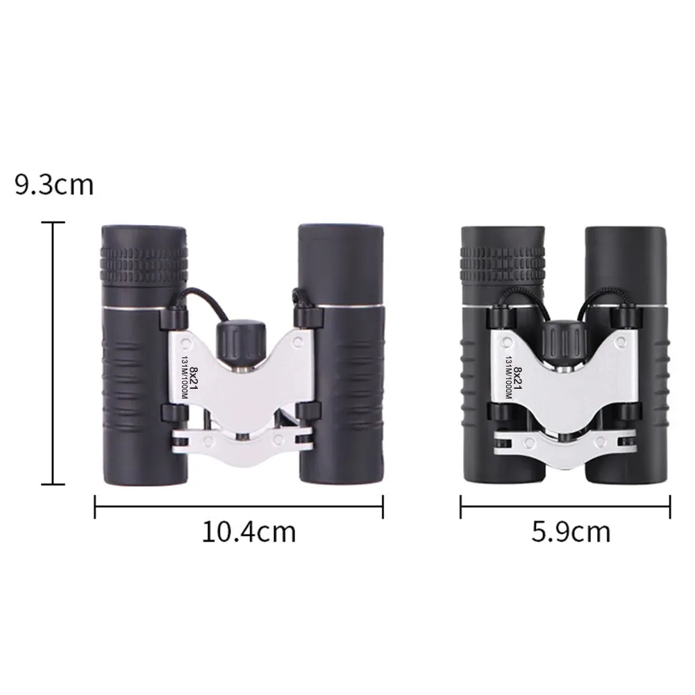 8x21 High-Powered Waterproof Binoculars – HD Wide-Field Optics for Bird Watching, Hunting & Events