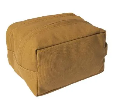 9126 Coyote Canvas Dual Compartment Travel Kit Ditty Hygiene Bag (gtt)