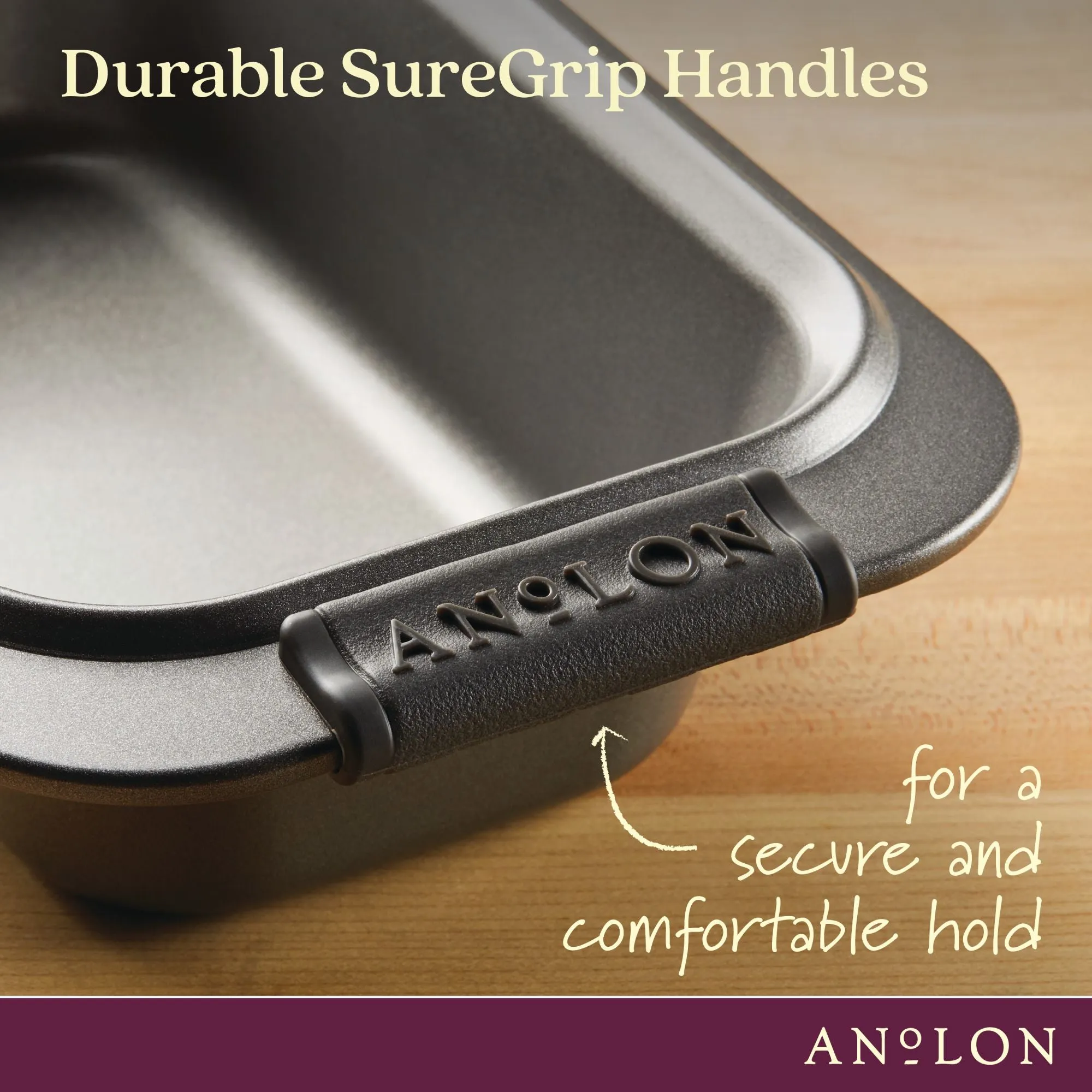 9" x 5" Loaf Pan with Silicone Grips
