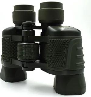 AACARB Binoculars for Adults, Metal Binoculars Outdoor Equipment Night Vision High-Definition High-Power Waterproof (Color : Army Green)