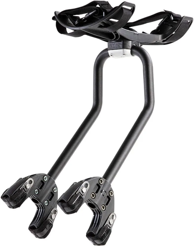AEROE Rear Bike Rack, Easy Install & Use, Fits All Mountain Bikes incl. E MTB, Gravel Bikes, Road Bikes and Electric Bikes, Bike Cargo Rack Can Carry Any Type of Luggage, Dry Bag or Tent up to 35lbs