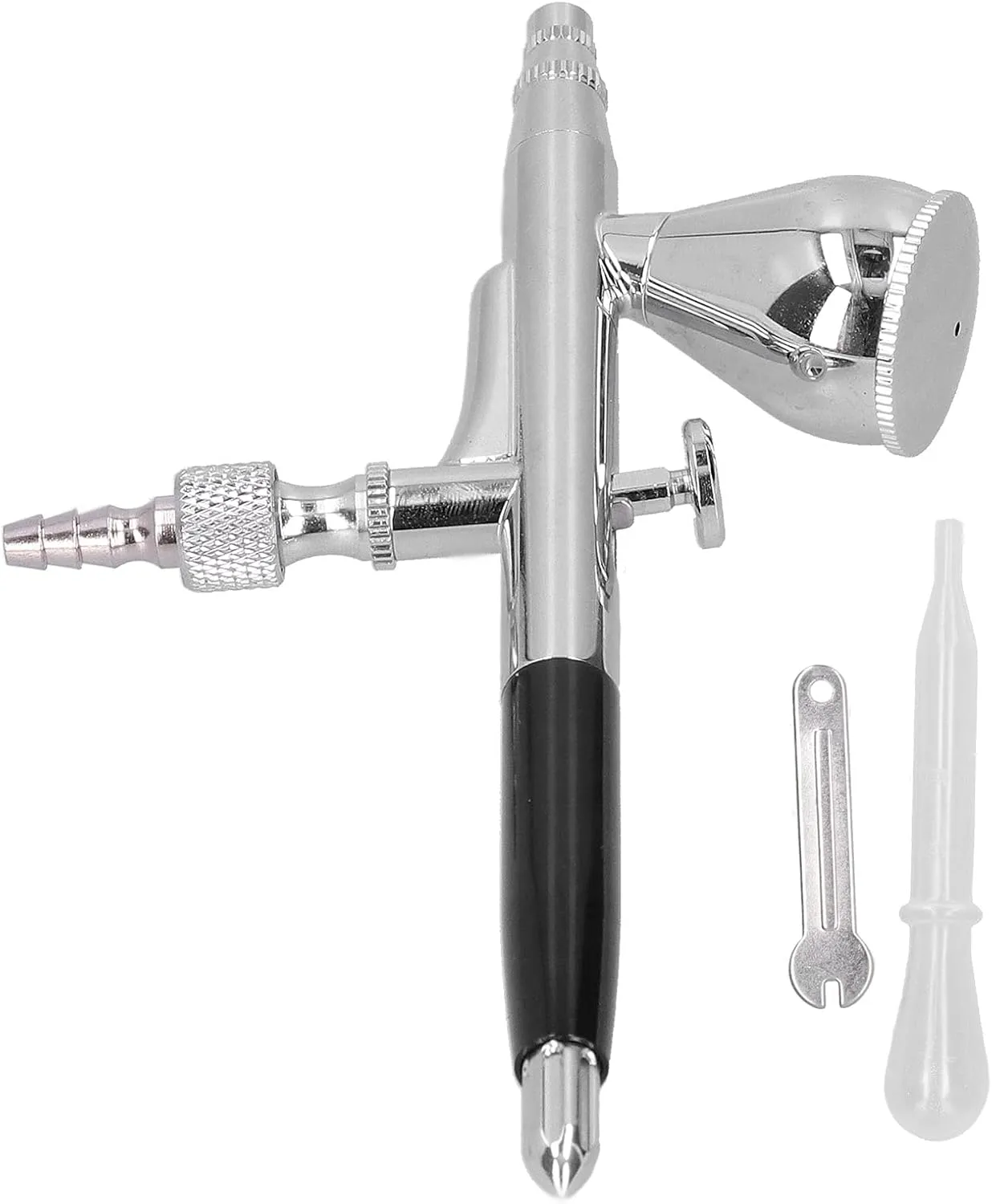 Airbrush Kit, Airbrush Paint Kit Air Brush Painting Set with 7CC Capacity Airbrush Sets G1/8 Air Brush Spray for Model Printing Home Decoration (Black)
