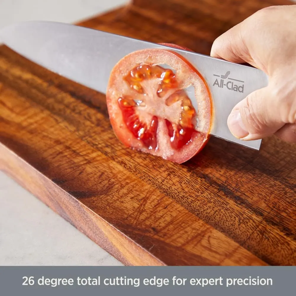 All-Clad Forged German Stainless Steel Chef Knife 8 Inch, Fully Forged, Expert Precision, Home Kitchen Knife, Cook Tool, Cookware Kitchen Tool, Kitchen Utensils, Ultra Sharp Knives
