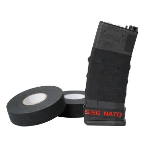 Aolamegs 2 Roll Gun Grip Tape - 1 Inch x 27.34 Yards Black Goon Tape, Multipurpose Tape Handle Protector, Non-Slip Strong Over Grip Tape for Guns, Rifles and Shotguns