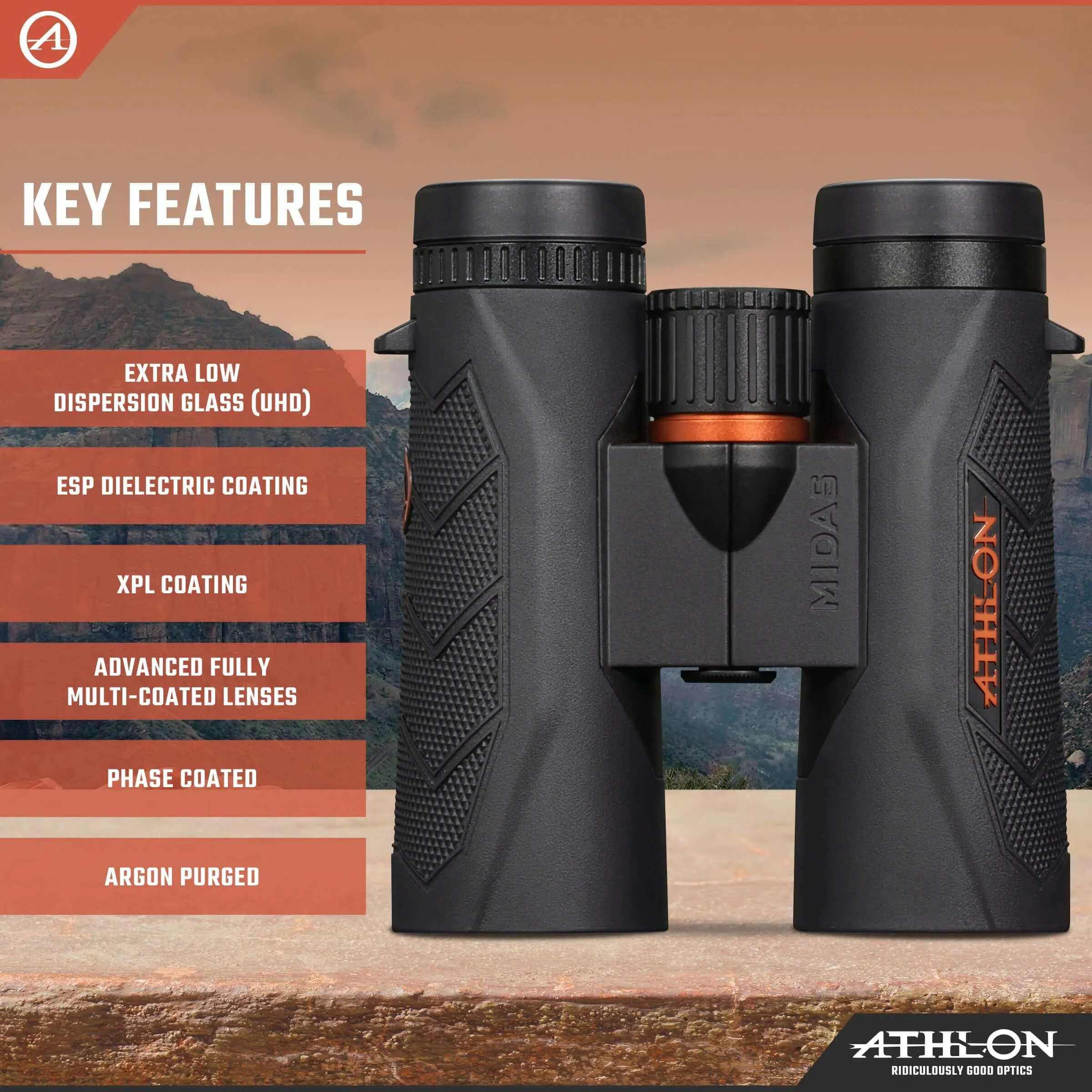 Athlon Optics Midas G2 UHD 8x42 Binoculars