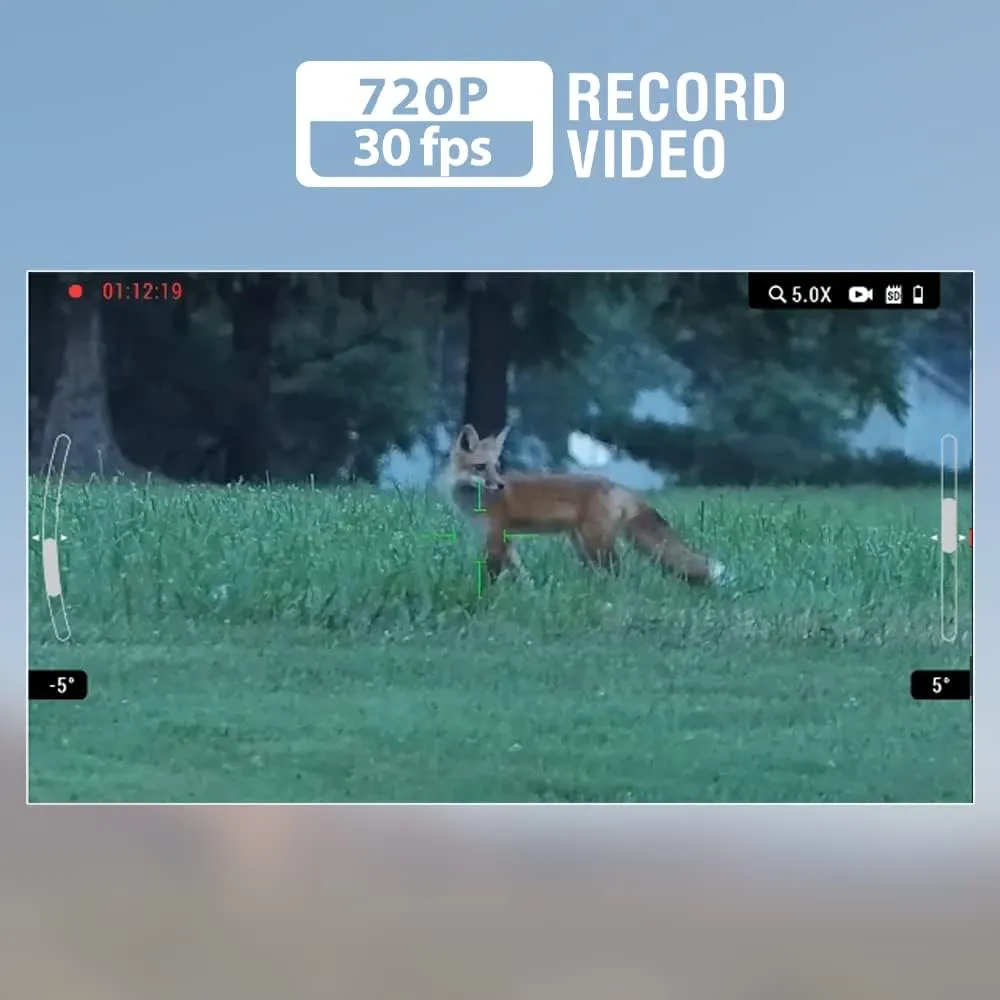 ATN X-Sight LTV Smart HD Day & Night Vision Scope with QHD  2688x1944 Sensor | One Shot Zero, 720p Video Recording, Ultra Lightweight, Low Power Consumption | Exclusive Signature Series Kit