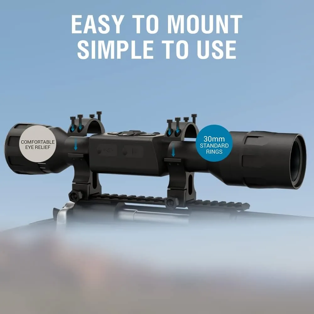 ATN X-Sight LTV Smart HD Day & Night Vision Scope with QHD  2688x1944 Sensor | One Shot Zero, 720p Video Recording, Ultra Lightweight, Low Power Consumption | Exclusive Signature Series Kit