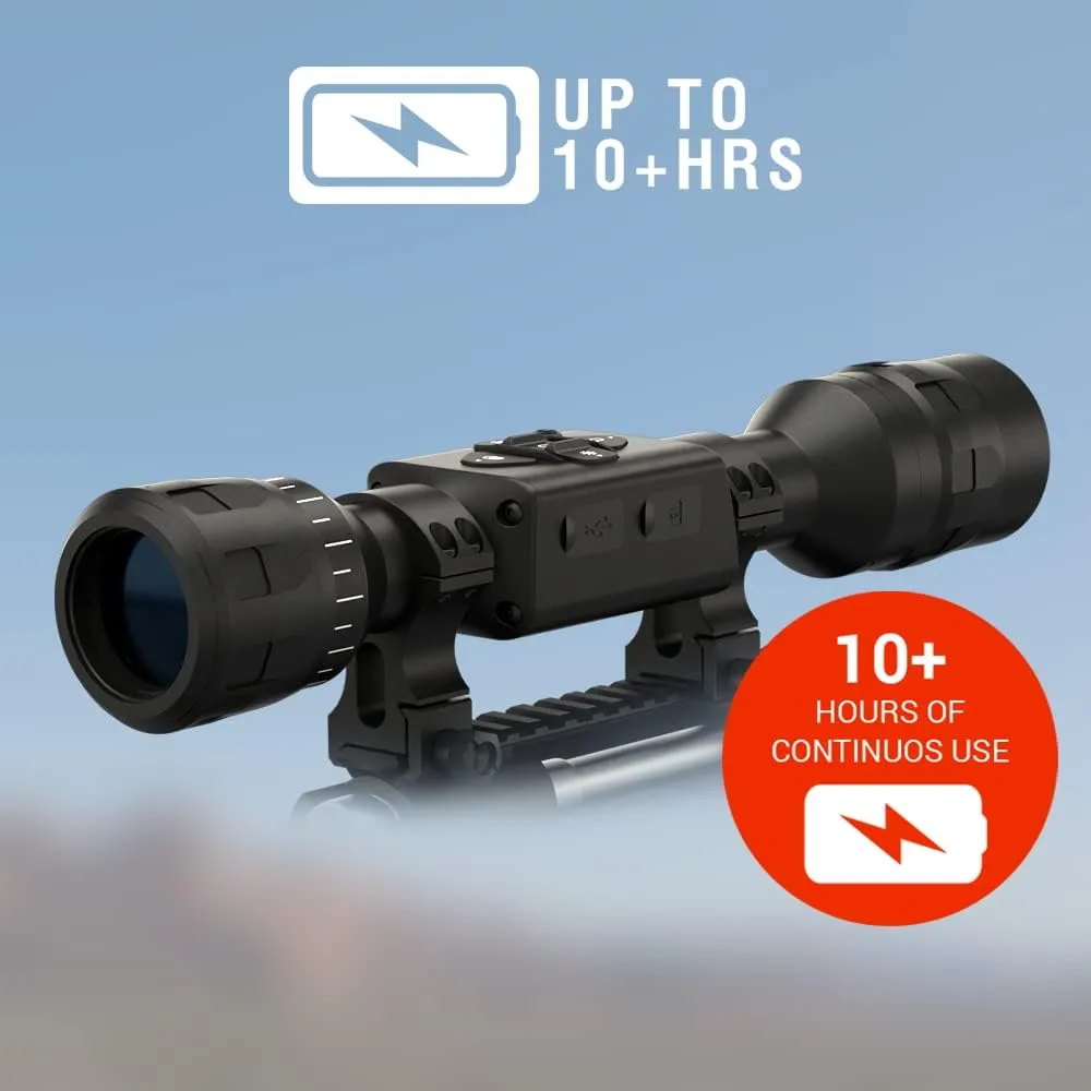 ATN X-Sight LTV Smart HD Day & Night Vision Scope with QHD  2688x1944 Sensor | One Shot Zero, 720p Video Recording, Ultra Lightweight, Low Power Consumption | Exclusive Signature Series Kit