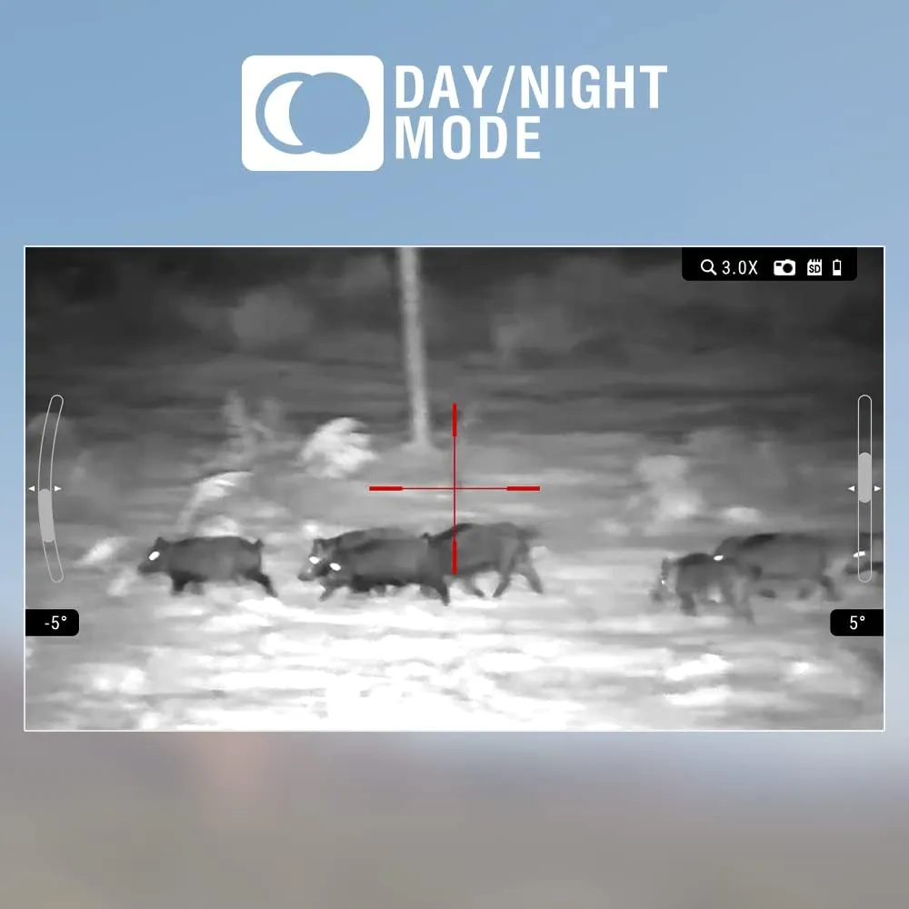 ATN X-Sight LTV Smart HD Day & Night Vision Scope with QHD  2688x1944 Sensor | One Shot Zero, 720p Video Recording, Ultra Lightweight, Low Power Consumption | Exclusive Signature Series Kit