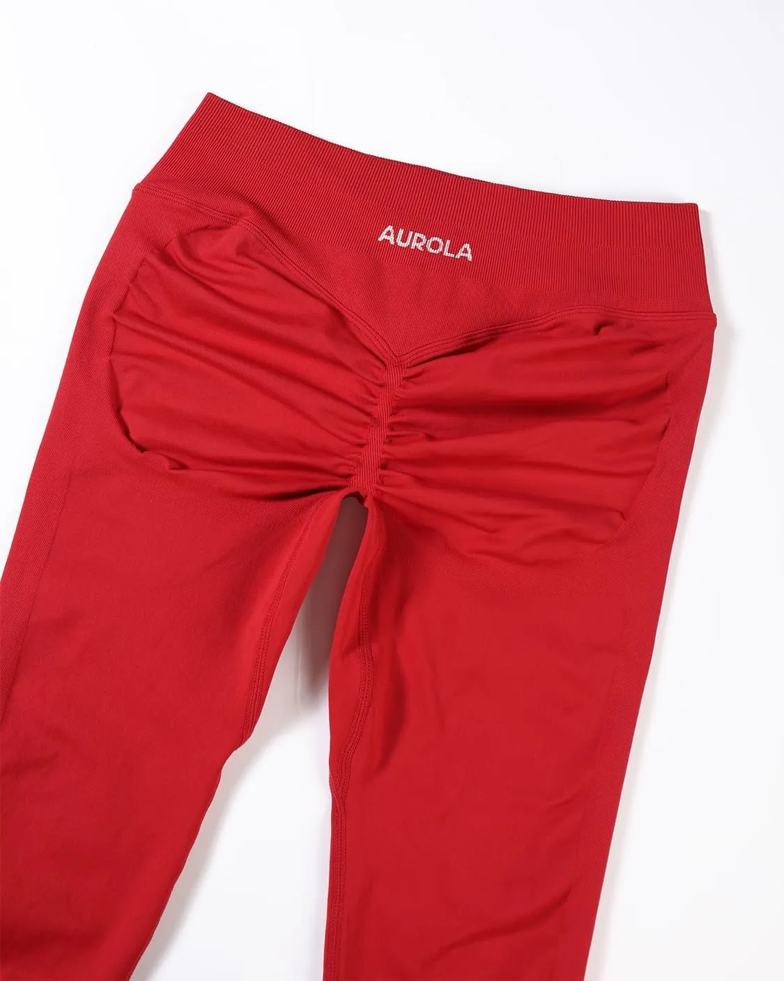 AUROLA Influence Workout Leggings for Women, Seamless Compression Tummy Control Leggings Mid Rise Yoga Pants
