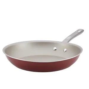 Ayesha Curry Home Collection Nonstick Frying Pan / Fry Pan / Skillet - 12.5 Inch, Red
